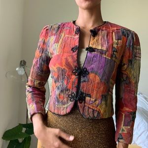Vintage abstract print jacket